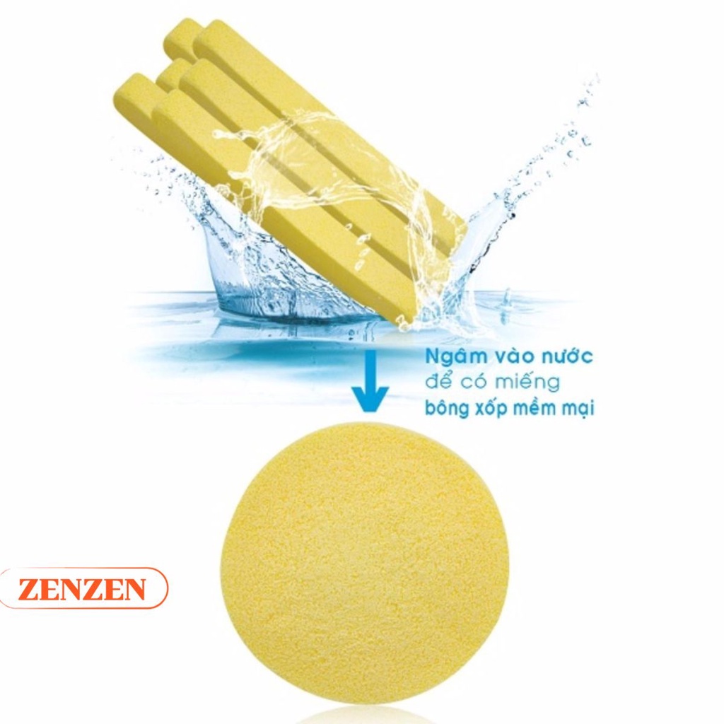 Bông rửa mặt bọt biển Mira Cao cấp Hàn Quốc - rửa mặt sạch, mềm mịn, mát xa da nhẹ nhàng