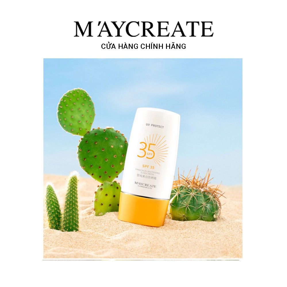 Kem chống nắng sáng da Maycreate Sunscreen SPF 35+ Nội Địa Trung