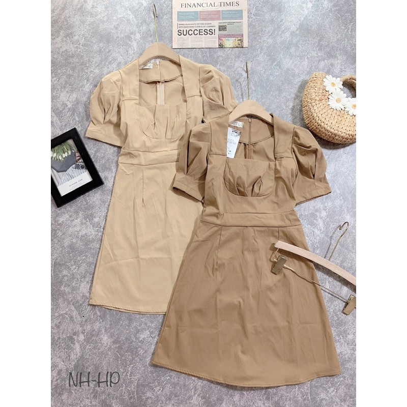 VÁY CỔ U TAY BỒNG DÁNG A | BigBuy360 - bigbuy360.vn