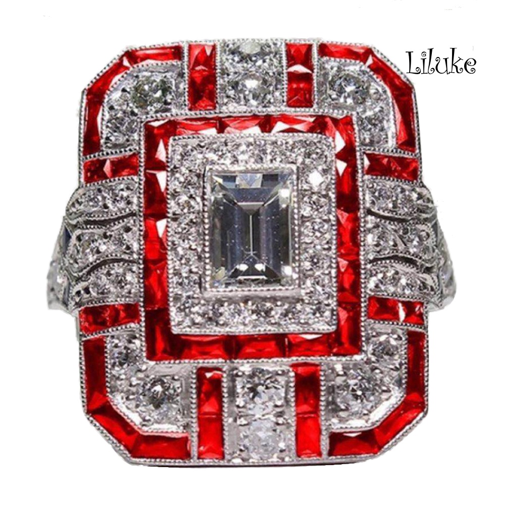 Nhẫn Hợp Kim Trang Trí Đá Zirconia Thời Trang Cho Nữ