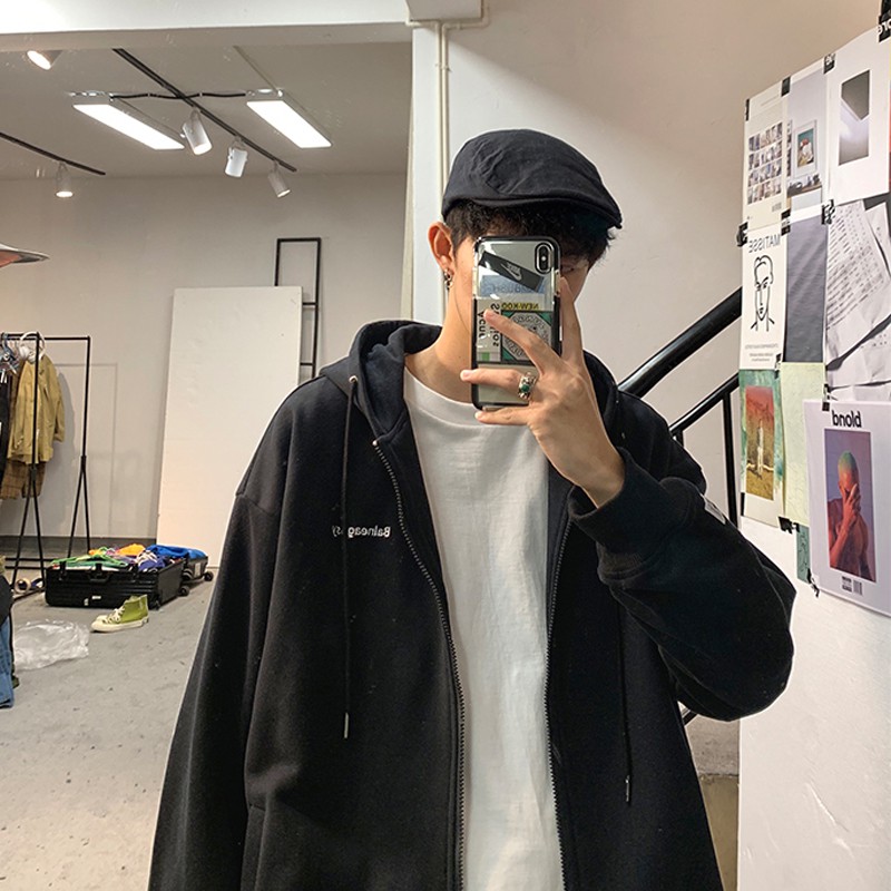 Áo khoác mũ trùm dài tay thời trang cho nam | BigBuy360 - bigbuy360.vn