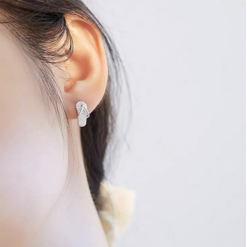 Toàn Bộ Đôi Khuyên Tai Hình Đôi Dép Đính Đá Thời Trang Cho Nữ
