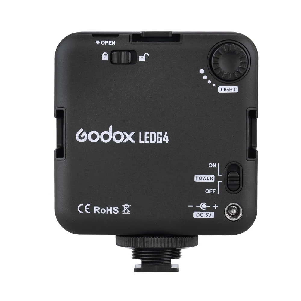 Đèn LED 64 Bóng Godox LED 64 Bóng Nguồn Điện 5500~6500K Cho Máy Ảnh DSLR