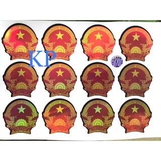 Tem logo cờ đảng 7màu đẹp