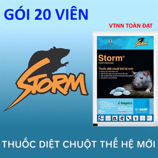 (20 Viên) Thuốc Diệt Chuột Storm - Thuốc chuột Storm Thế Hệ Mới