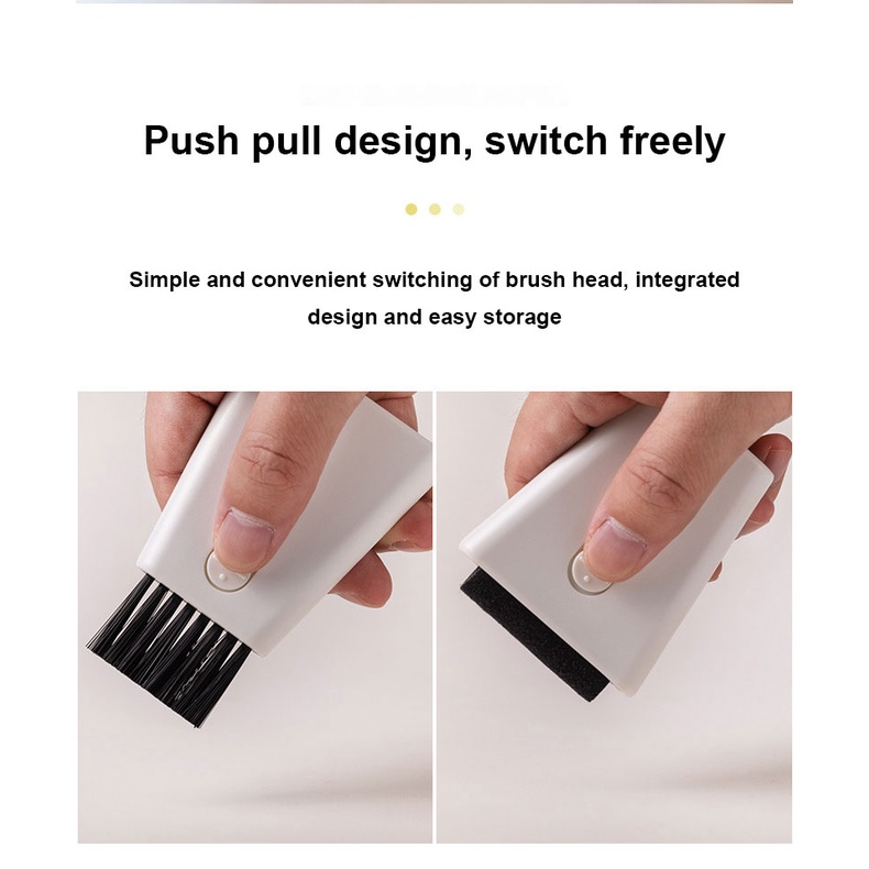 Đa Mini Bàn Chải Cọ Sạch Màn Hình Máy Tính Bàn Phím Bàn Chải Cọ Sạch Với Nước Lau Màn Hình Có Thể Thu Vào Hai Đầu Điện Thoại Laptop Màn Hình Đôrêmon