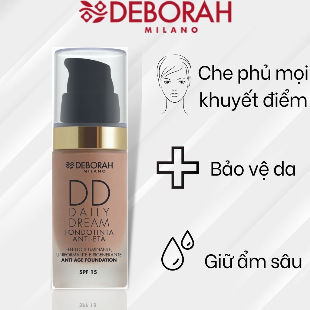 Kem nền DEBORAH DD DAILY CREAM 30ml Che Khuyết Điểm, Chống Lão Hóa, Chống Nắng, Giúp Da Tươi Sáng [Hàng chính hãng] | BigBuy360 - bigbuy360.vn