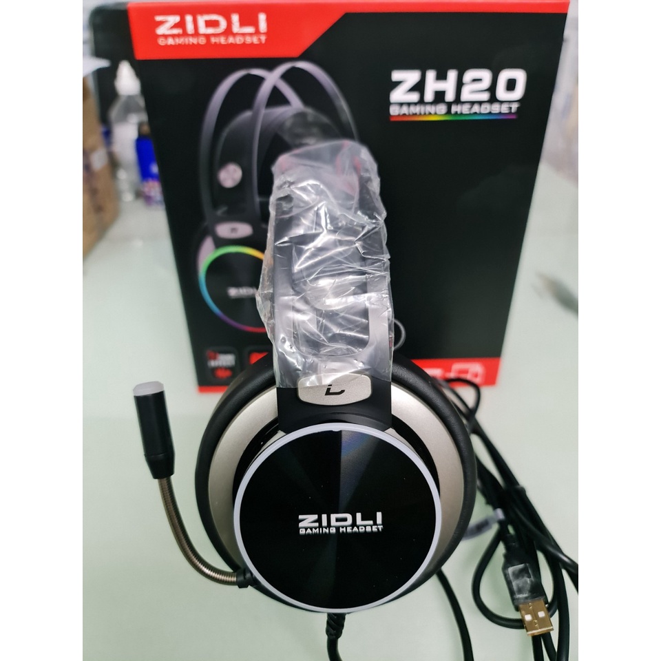 Tai nghe Zidli ZH20 7.1 Led RGB USB - Hàng Chính Hãng