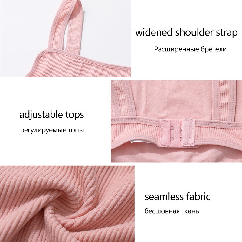 Áo Lót Không Viền Dây Vai Bản Rộng Chất Liệu Mềm Mại Thời Trang Cho Nữ 2021