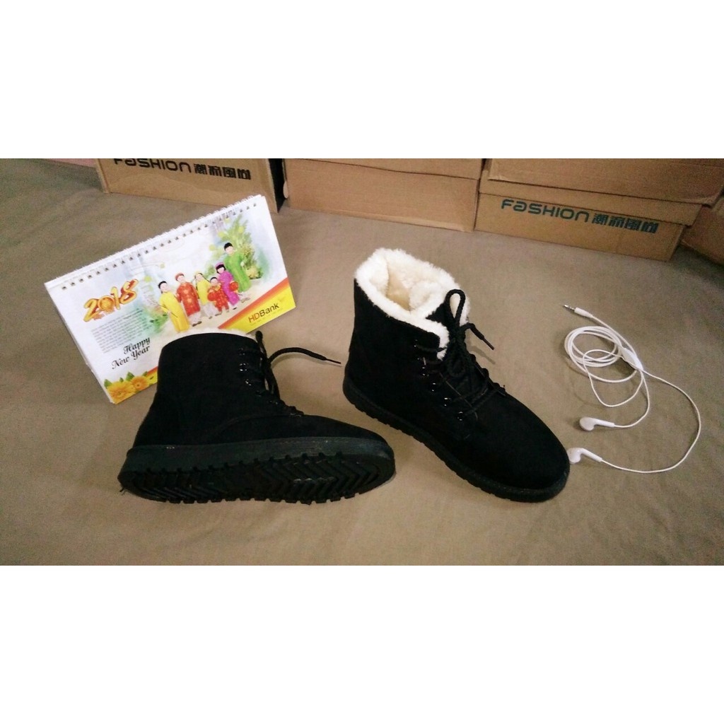 Giày bốt nữ hàng cao cấp, Boot nữ lót lông hàng QC , mã 023 | BigBuy360 - bigbuy360.vn