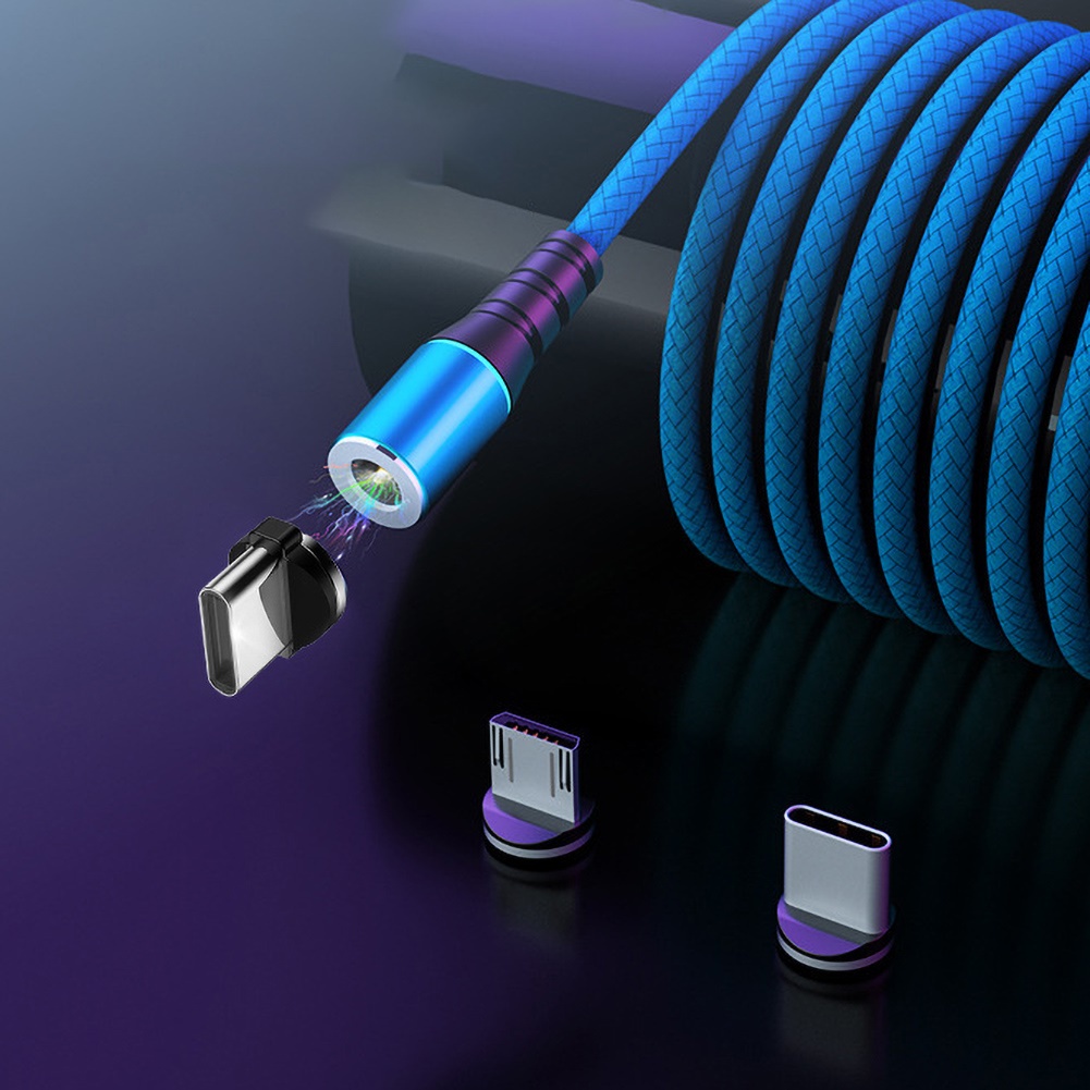 Cáp sạc nhanh nam châm 5A cổng Micro USB Type-C cho điện thoại