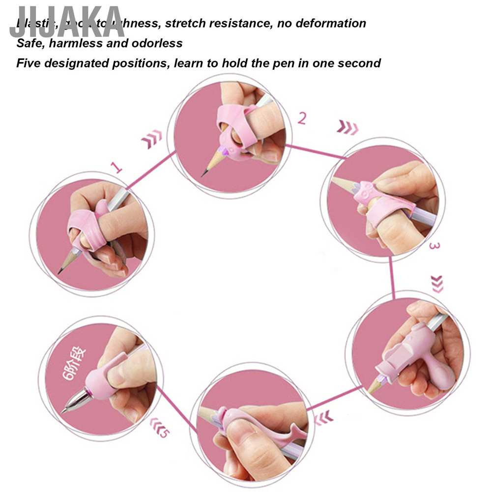 6 cái Mprince Writing Corrector Silicone Tư thế viết tay Trẻ em Chỉnh sửa Đào tạo Grip Pen