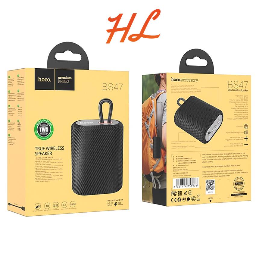 Loa Bluetooth Hoco BS47 Có Khe Cắm Thẻ Nhớ - Hàng Chính Hãng  - Hưng Long PC