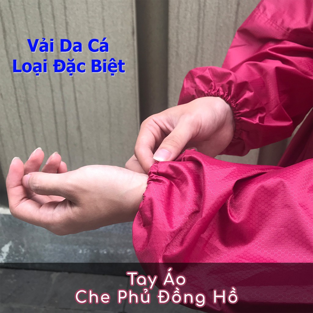 Áo Mưa Người Lớn - Bít Cá Cao Cấp Đặc Biệt ( Ưu điểm so vải dù: vải đẹp, chống nước, dễ giũ nước, nhẹ, bền tốt hơn ...)