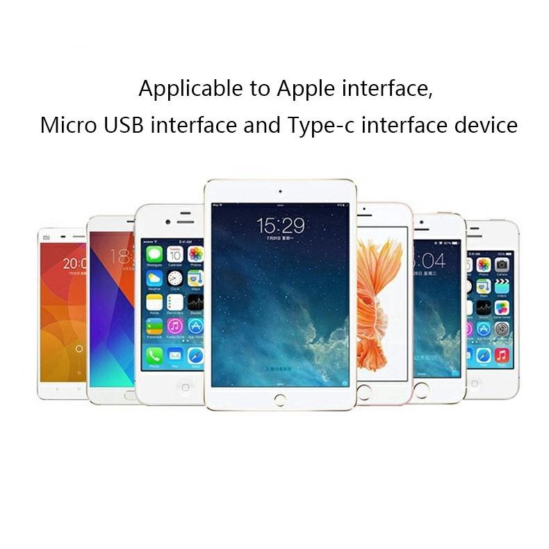 Dây cáp sạc 3 trong 1 đầu Micro USB / Type-C / Lightning cho IOS Android