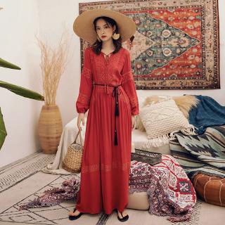 Đầm đi biển Size lớn xinh xắn theo phong cách Bohemian dành cho nữ/Size S-3xl