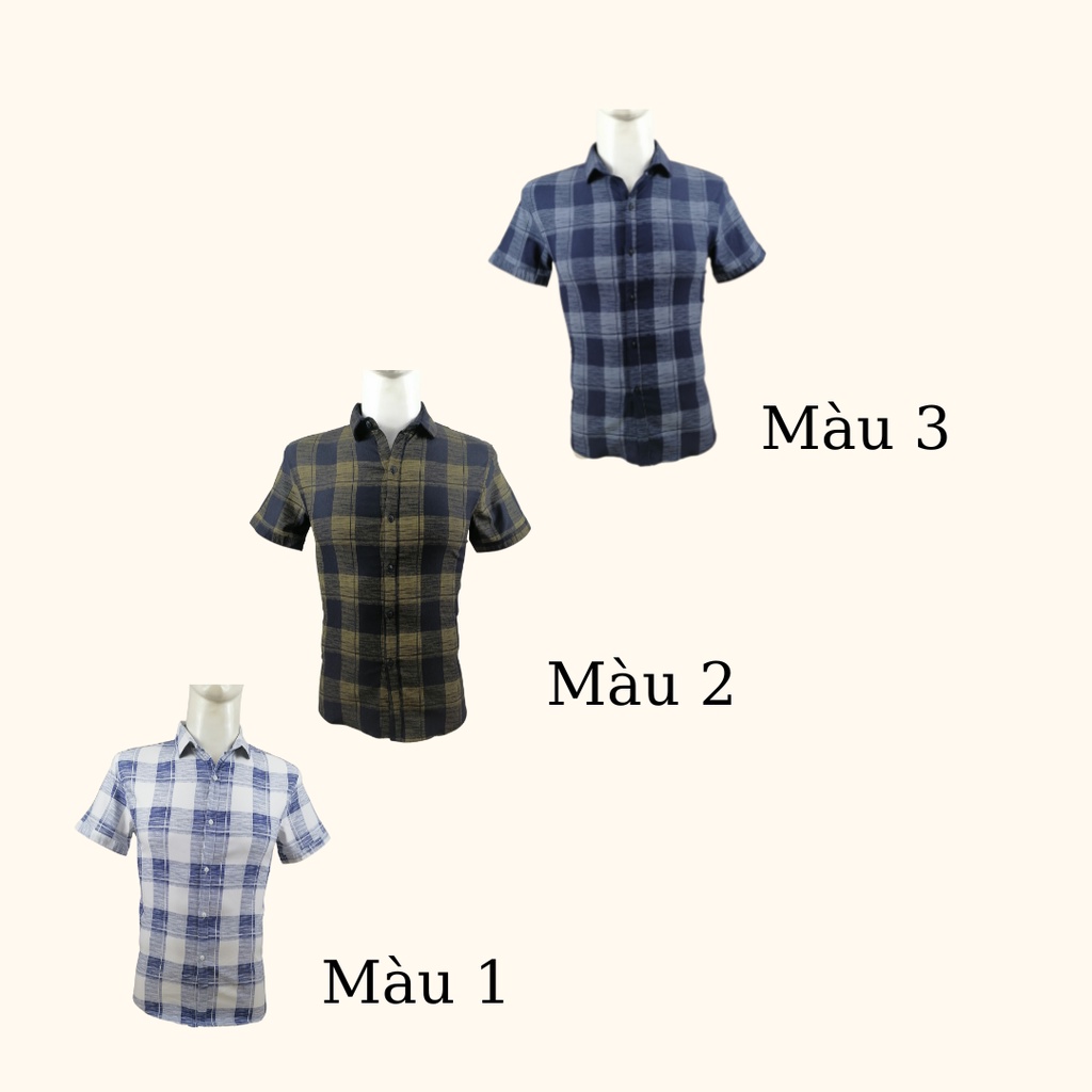 Áo sơ mi nam tay ngắn body kate thun, mềm mịn thoáng mát, co giãn 4 chiều, không cần là ủi