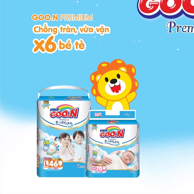 Tã Goon Premium Super Jumbo Quần M56,L46,XL42,XXL36,XXXL26