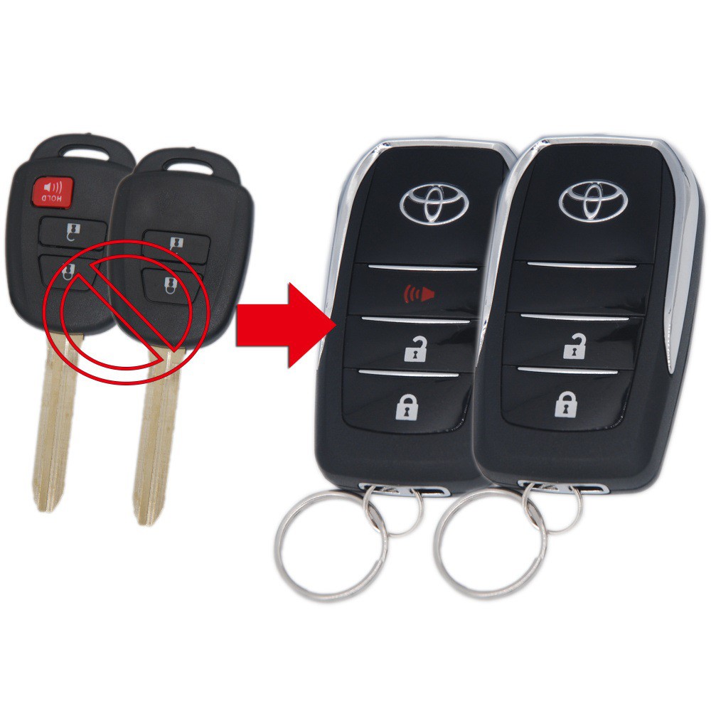 Vỏ chìa khóa gập Toyota Vios &amp; Innova, Yaris, Corolla Altis [2 nút]