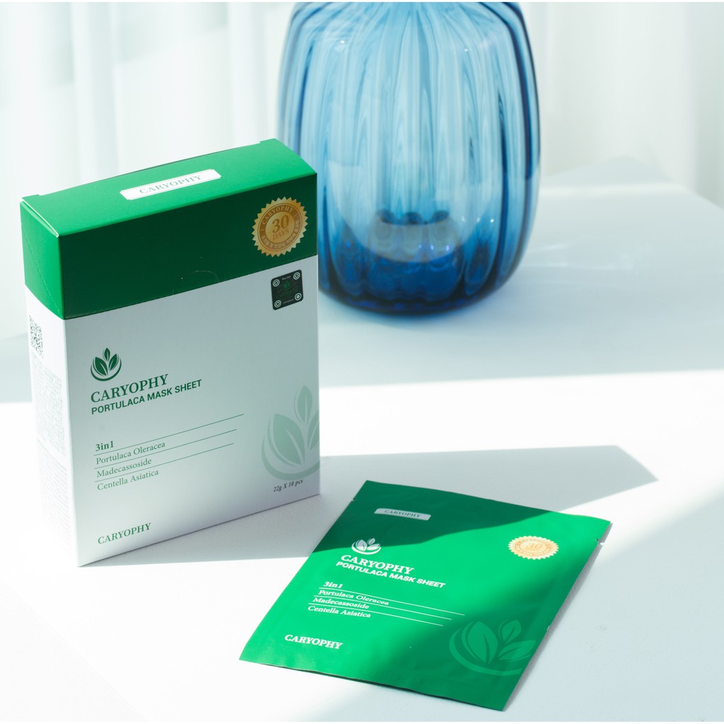Combo Mặt Nạ Trị Mụn Chuyên Sâu Caryophy Portulaca Mask Sheet 22gr | BigBuy360 - bigbuy360.vn
