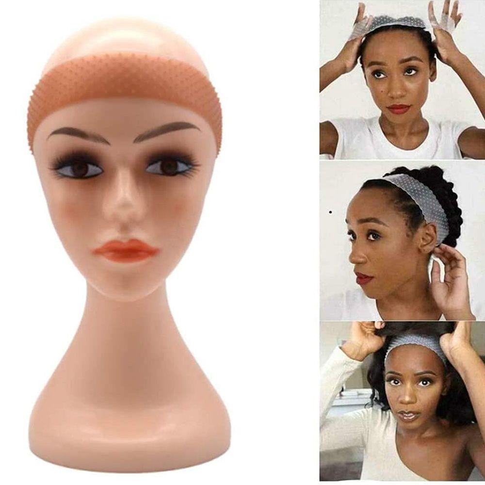 Băng Đô Silicone Co Giãn Đội Tóc Giả 4 Màu Tùy Chọn