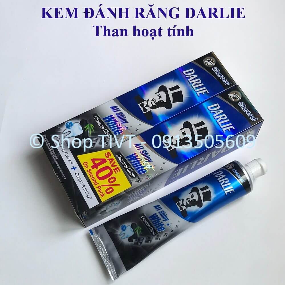 Kem đánh răng ông già Darlie, kem đánh răng tây đen bảo vệ lợi và men răng, trắng răng thơm mát, ngăn ngừa mảng bám-TIVT