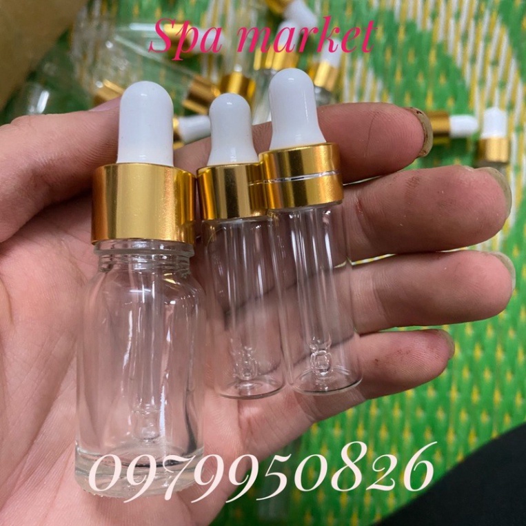 (Loại dày) Lọ chiết mỹ phẩm Lọ chiết serum có núm bóp tinh chất