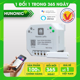 Công tắc điều khiển từ xa bằng điện thoại Hunonic Lahu 1 kênh 4000w (công nghệ 4.0)