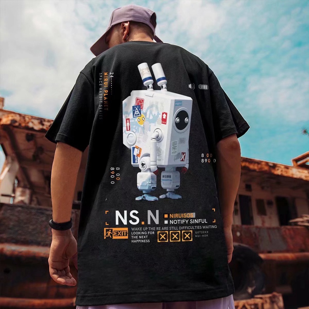 Áo Thun Tay Ngắn Dáng Rộng In Chữ Phong Cách Hàn Quốc Thời Trang Mùa Hè Cho Nam Và Nữ [M-8XL]