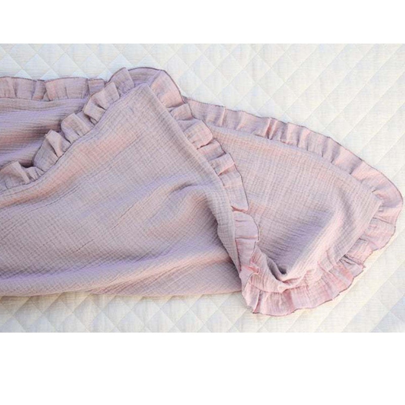 Chăn Cotton Gạc 4 Lớp Mềm Mại Quấn Em Bé Sơ Sinh