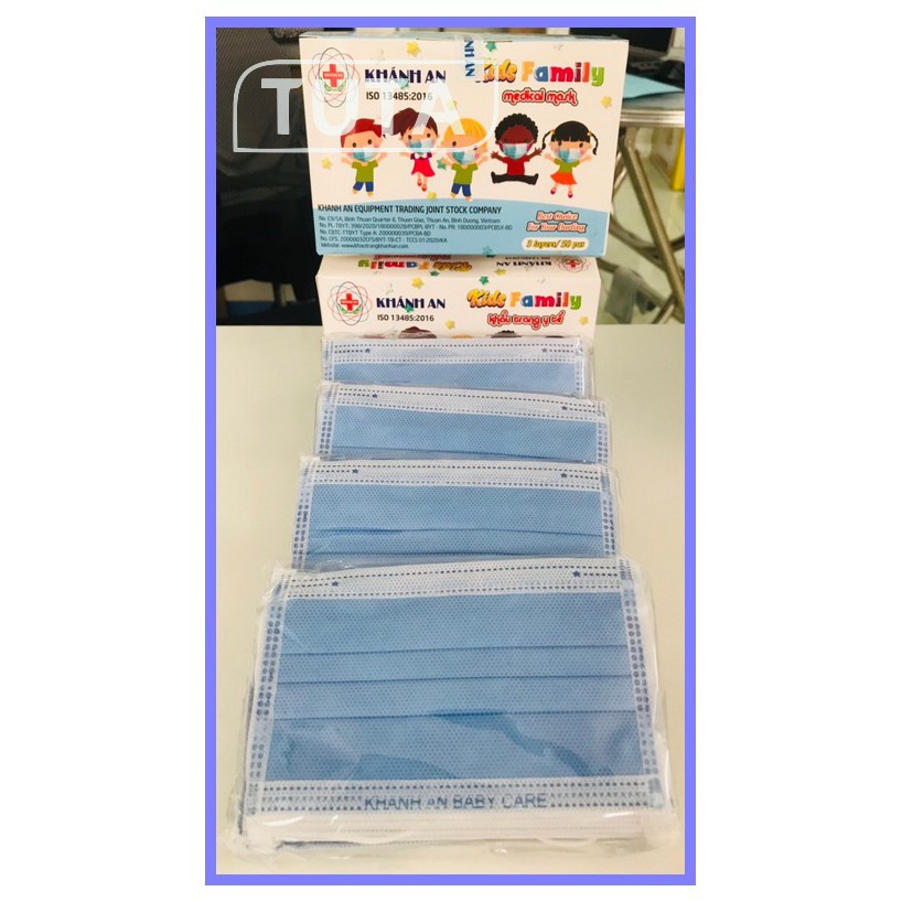 Khẩu trang y tế trẻ em Khánh An 3 lớp chính hãng | BigBuy360 - bigbuy360.vn