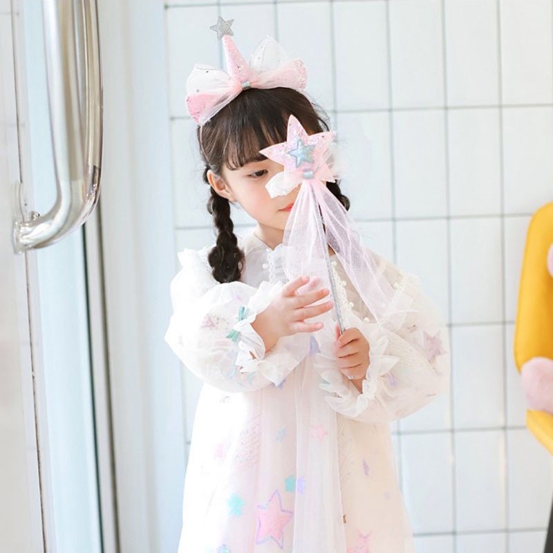 Bộ Kẹp Tóc Hình Vương Miện Công Chúa Xinh Xắn Cho Bé Gái