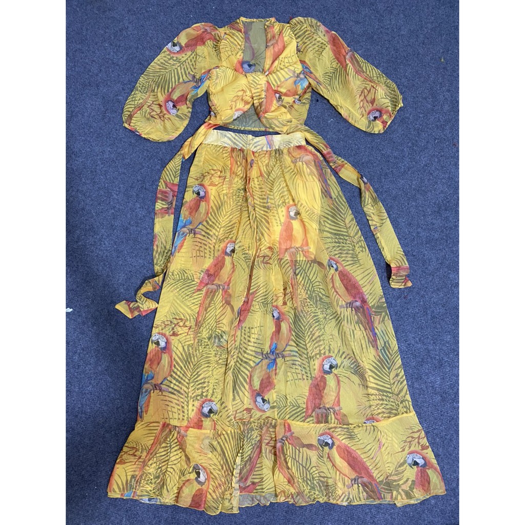 Set 2 Món Đi Biển, Đầm Maxi Đi Biển V97 Chất Voan Mềm Mát, Họa Tiết Hoa Rực Rỡ, Siêu Phẩm Cho Cô Nàng Sống Ảo. | BigBuy360 - bigbuy360.vn