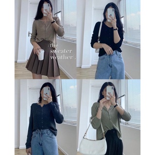 Áo khoác cardigan len mongtoghi mỏng