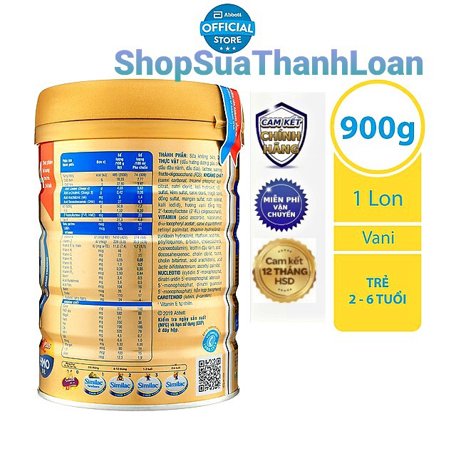 [HSD T1-2023] Sữa Bột Similac Eye-Q 4 HMO Gold Label - Lon 900gr