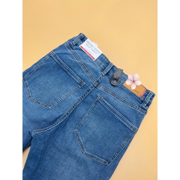 Quần jean nữ skinny lưng cao trên rốn S.tra.di.va.rius-hàng xuất xịn