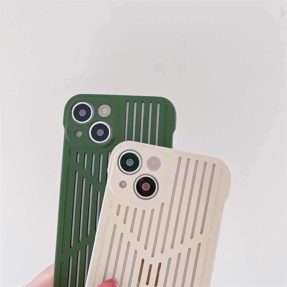 Ốp Điện Thoại PC Cứng Không Khung Dạng Lưới Tản Nhiệt Thoáng Khí Cho iPhone13 iPhone 13 Pro Max