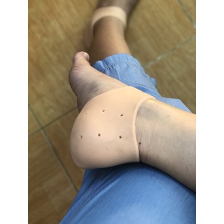 Vớ Silicon Bảo Vệ Chống Nứt Gót Chân (Màu Da)