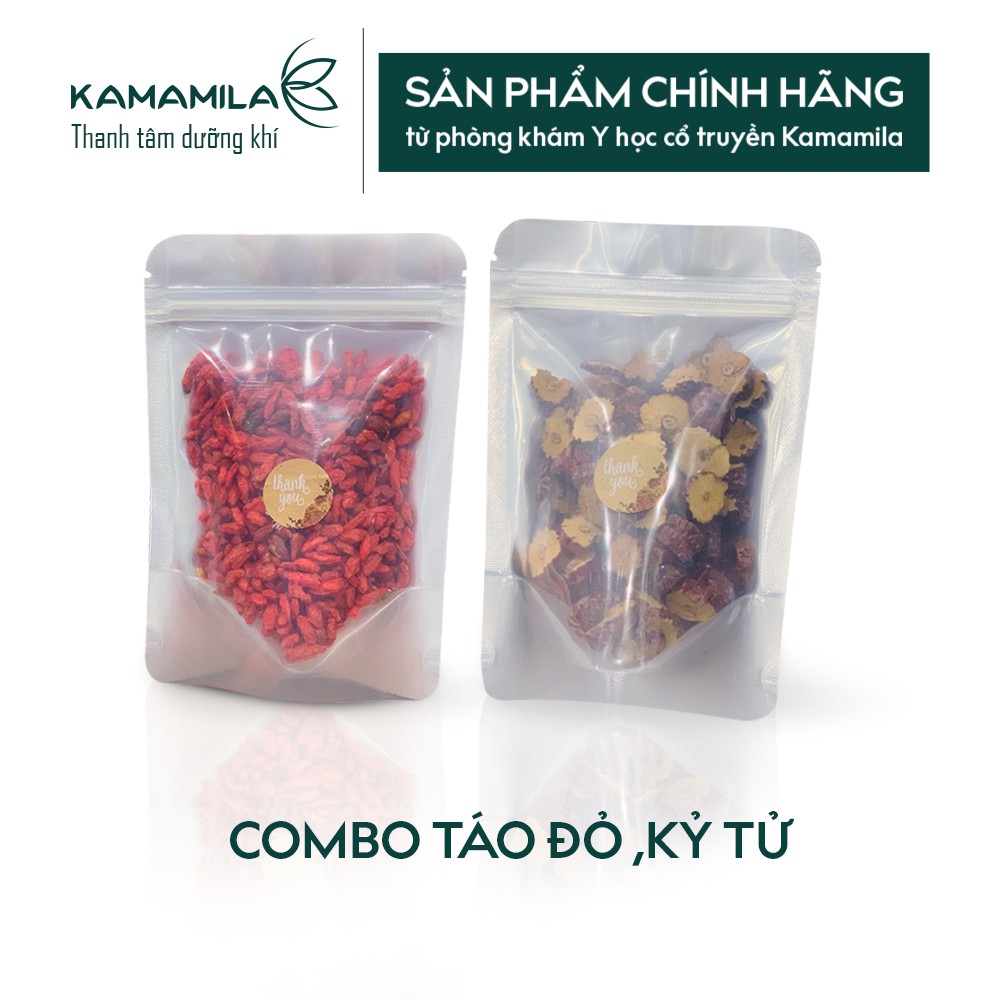 100gr táo đỏ thái lát sấy + 50gr kỷ tử bổ máu, đẹp da, ngủ ngon, sáng mắt