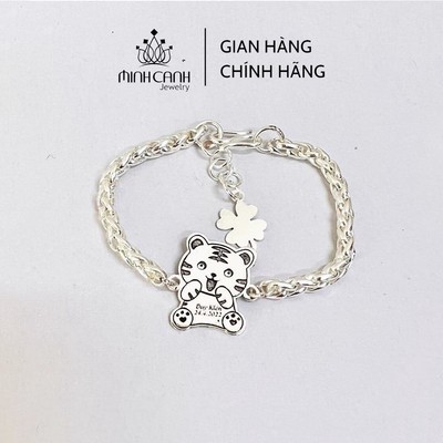 Lắc Bạc Hổ Cute Dây Tròn Minh Canh Jewelry