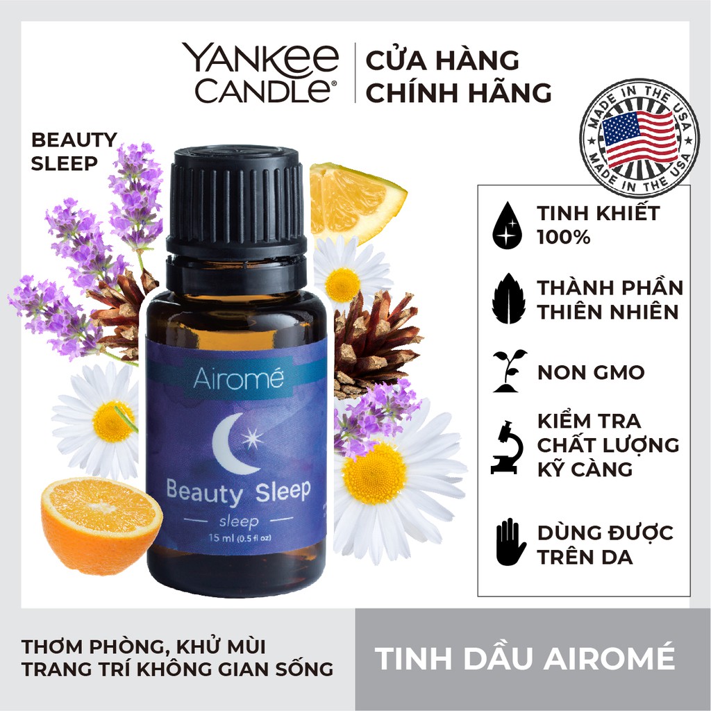 Tinh dầu Airomé Yankee Candle - Beauty Sleep 15ml