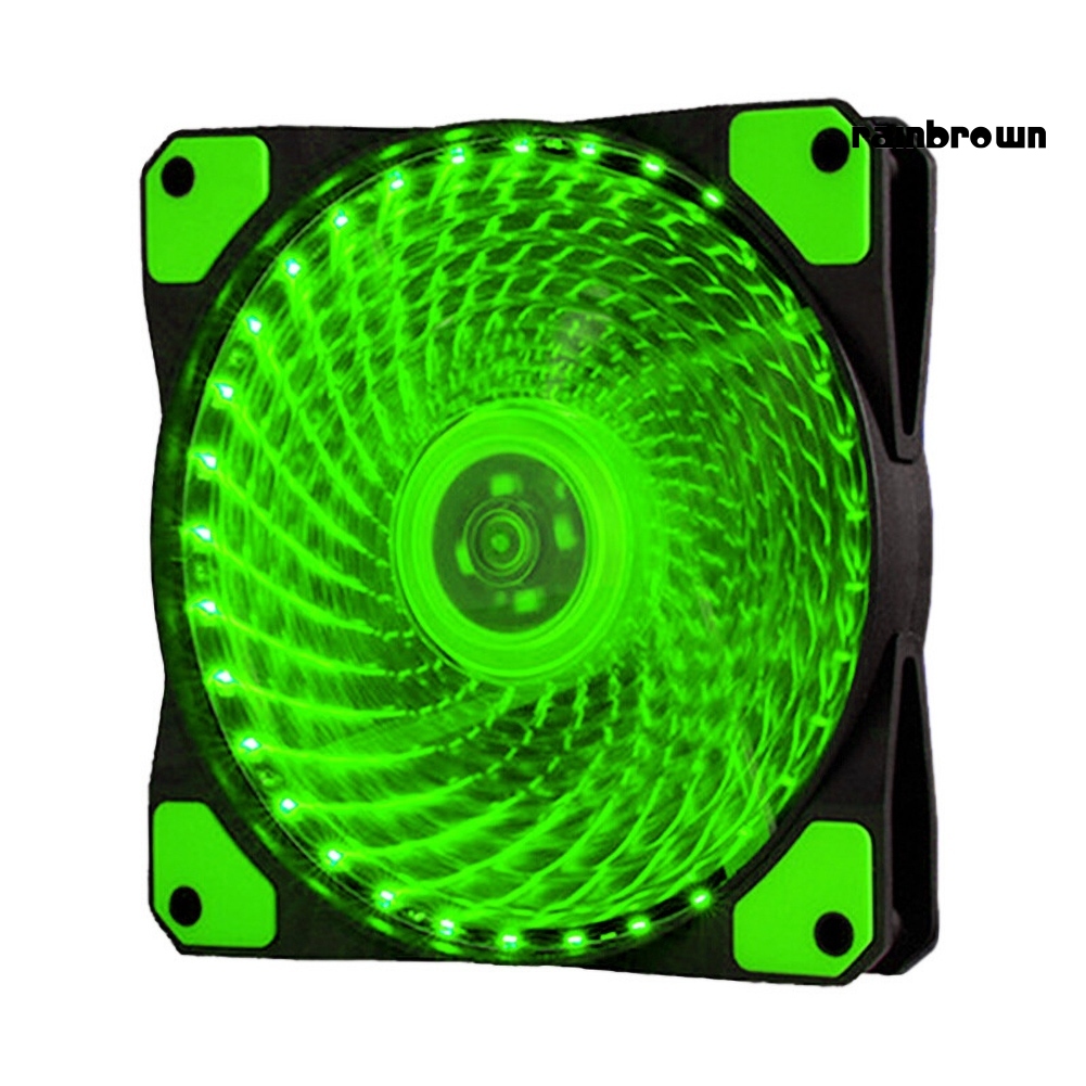 Ultra Mute 12cm 33 LEDs RGB Light Cooling Fan Heatsink for Computer PC Case /RXDN/