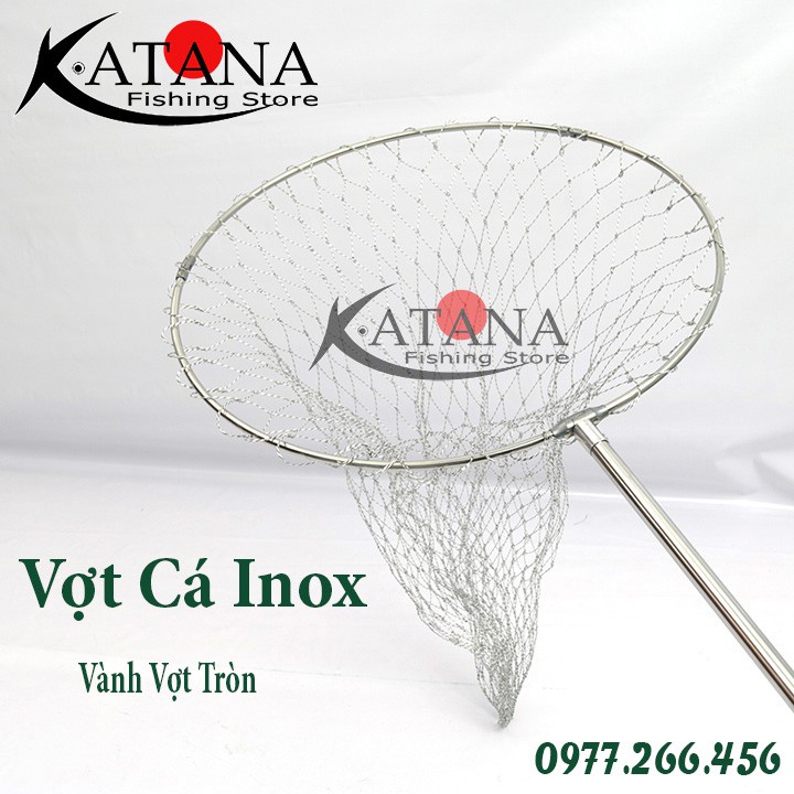 Vợt cá inox nano 1m7 đến 3m