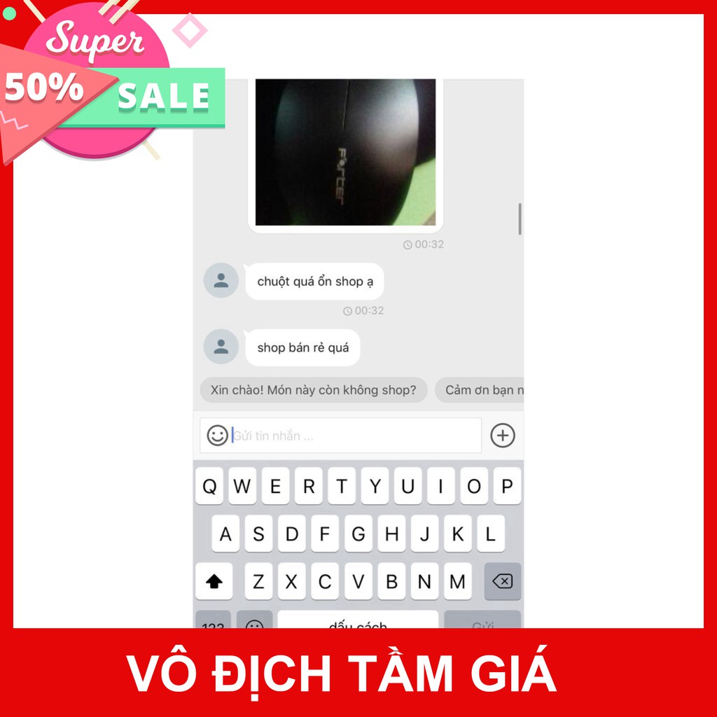 Chuột không dây Forter V182  - Có pin tặng kèm - Tặng lót chuột - Bảo hành 6 tháng