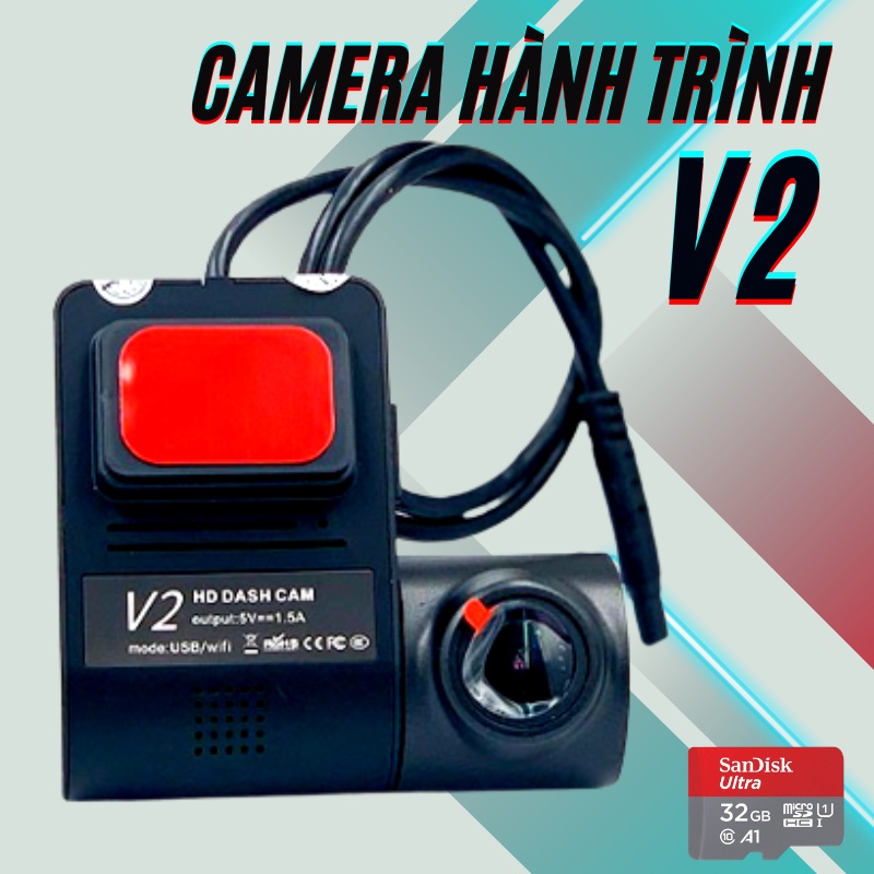 Camera Hành Trình Ô Tô Xetabon V2, Trực Tiếp Trên Điện Thoại, Kết Nối Wifi, Full HD Cho Màn DVD Android Cảnh Báo Va Chạm