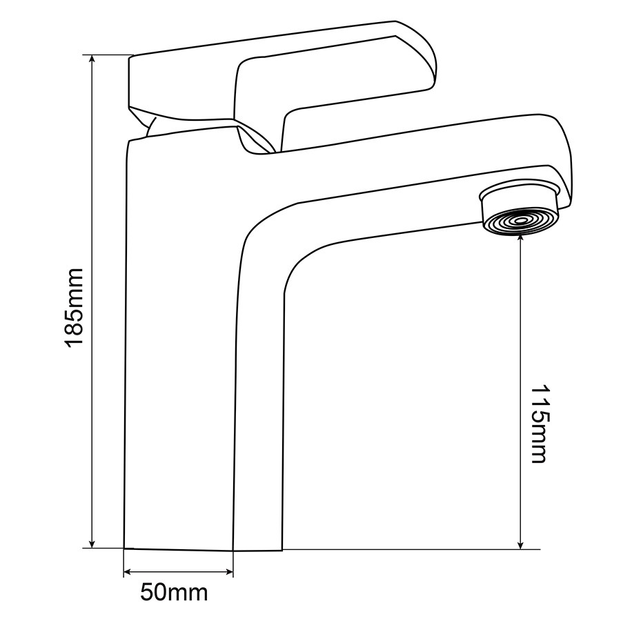 Vòi lavabo nóng lạnh Đồng mạ Chrome Eurolife EL-DAISY 02 (Trắng bạc)