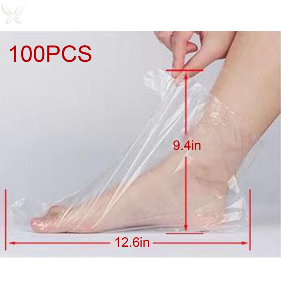 Set 100 bọc chân trong suốt dùng 1 lần chống nứt nẻ tiện dụng