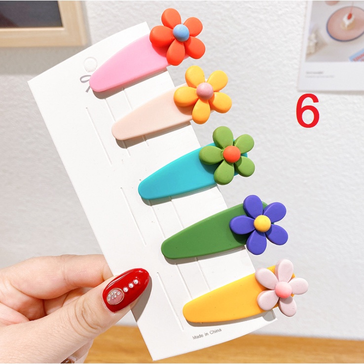 RẺ VÔ ĐỊCH  BỘ 5 CHIẾC CẶP TÓC XINH XẮN DỄ THƯƠNG