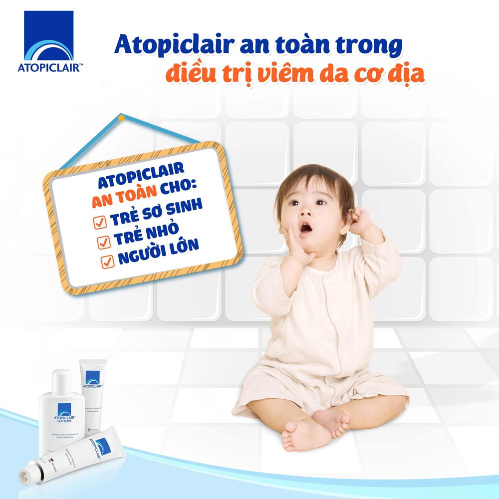 [TEM CTY] [HSD 1/2023] ATOPICLAIR Lotion 120mL - Sữa Dưỡng Ẩm Hỗ Trợ Giảm Cho Bệnh Da Cơ Địa.