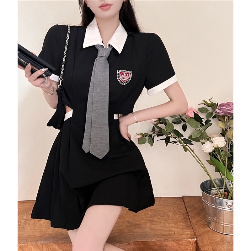 Đầm Mini Tay Ngắn Thời Trang Cho Nữ